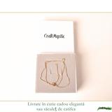 Lanț Argint 925 placat cu Aur 18K unisex fin