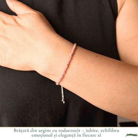 Brățară cu Rodocrozit, Argint 925 – CraftMystic