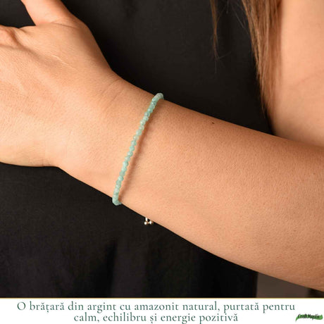 Brățară cu Amazonit, Argint 925 – CraftMystic