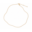 Lanț Argint 925 placat cu Aur 18K unisex cu zale fine