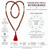 Colier Mala Rudraksha cu ciucure, cadou spiritual
