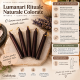 Lumânare Vișiniu-Bordo pentru Ritualuri și Intenții 10 cm - 1 Bucată