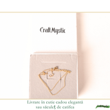 Lanț Argint 925 placat cu Aur 18K unisex cu zale fine