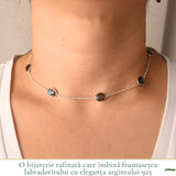 925 Sterling Silver Necklace with Sun and Moon Labradorite – Balance and Intuition