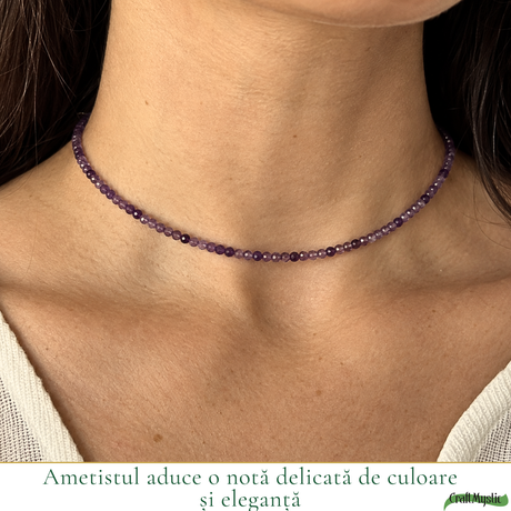 Choker cu Ametist natural 3 mm
