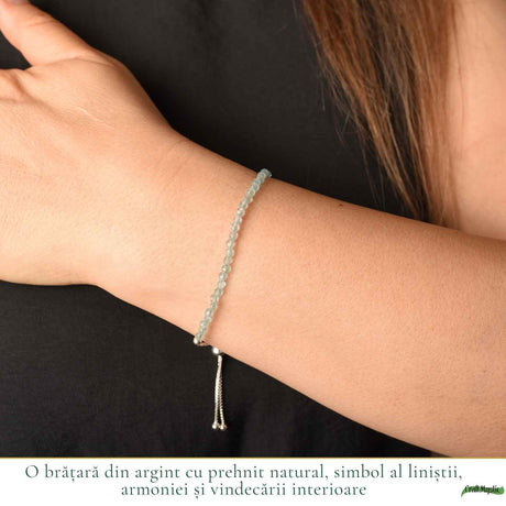 Brățară cu Prehnit, Argint 925 – CraftMystic