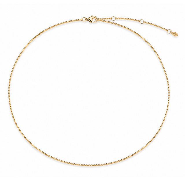 Lanț Argint 925 placat cu Aur 18K unisex model pătrat