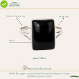 Men's 925 Sterling Silver Ring with Onyx – Protection and Masculine Elegance