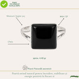 Men's 925 Sterling Silver Ring with Onyx – Protection and Masculine Elegance