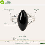 Men's 925 Sterling Silver Ring with Onyx – Protection and Masculine Elegance