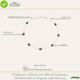 925 Sterling Silver Necklace with Sun and Moon Labradorite – Balance and Intuition