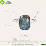 925 Sterling Silver Necklace with Sun and Moon Labradorite – Balance and Intuition