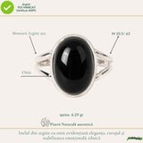 Men's 925 Sterling Silver Ring with Onyx – Protection and Masculine Elegance