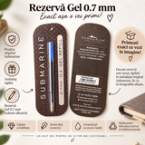 Rezervă pix Submarine Polly Gel 0.7 mm cu pastă albastră