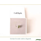 Inel din argint 925 cu Moldavit natural, fiecare piatră unică