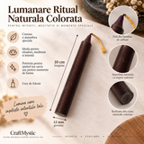 Lumânare Vișiniu-Bordo pentru Ritualuri și Intenții 10 cm - 1 Bucată