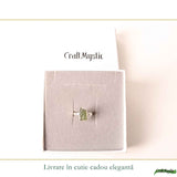 Inel din argint 925 cu Moldavit natural, fiecare piatră unică