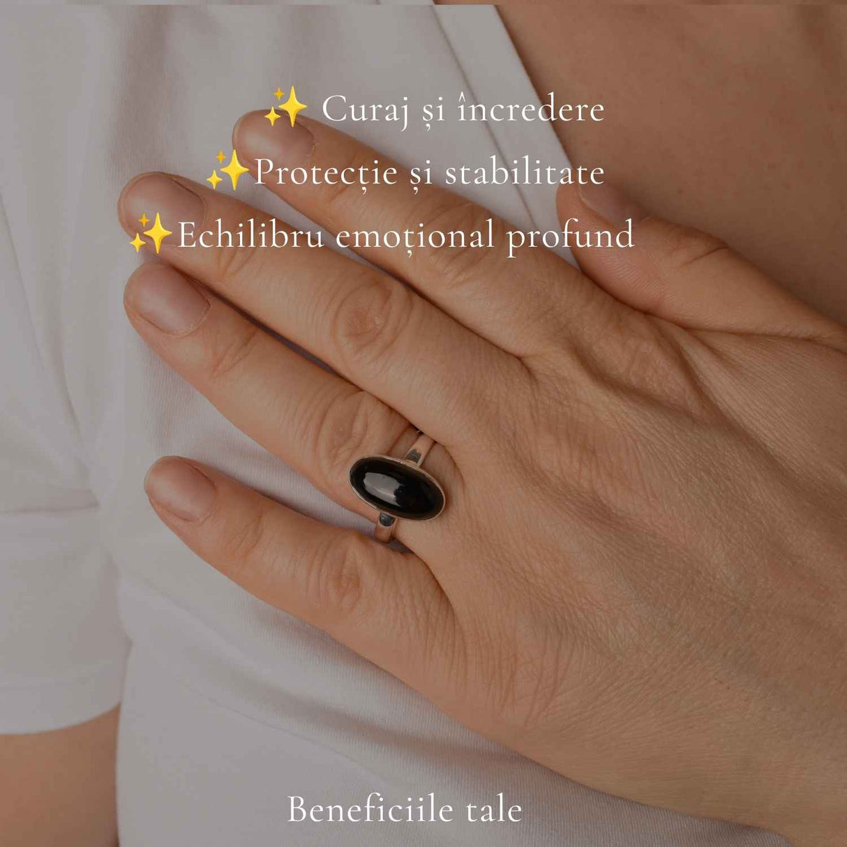 Men's 925 Sterling Silver Ring with Onyx – Protection and Masculine Elegance