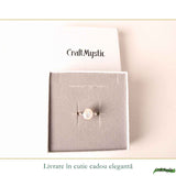 Inel Argint 925 cu Piatra Lunii Natural Fatetata Oval – Intuitie si Armonie