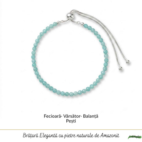Brățară cu Amazonit, Argint 925 – CraftMystic