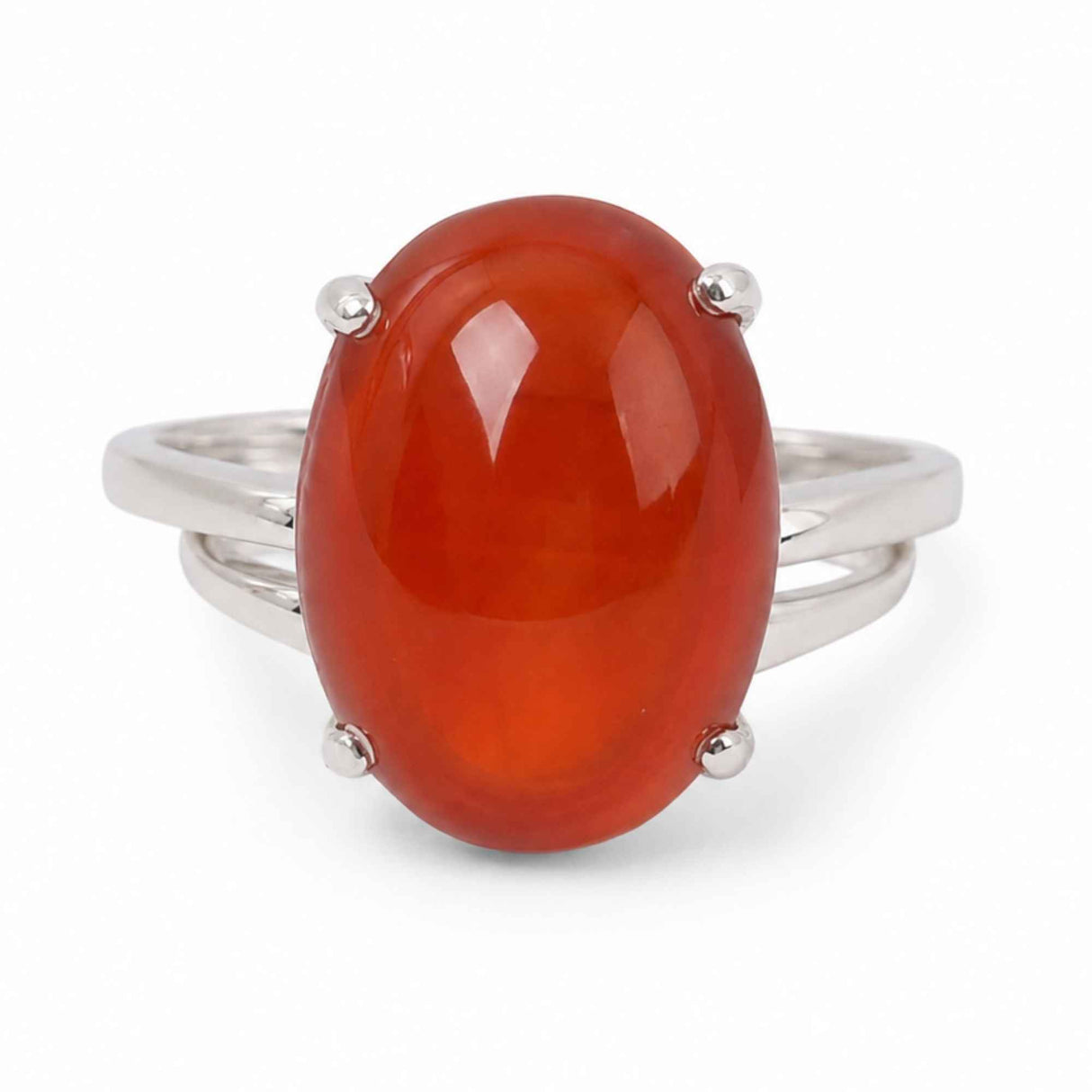 925 Silver Necklace with Faceted Carnelian – Daily Energy and Confidence