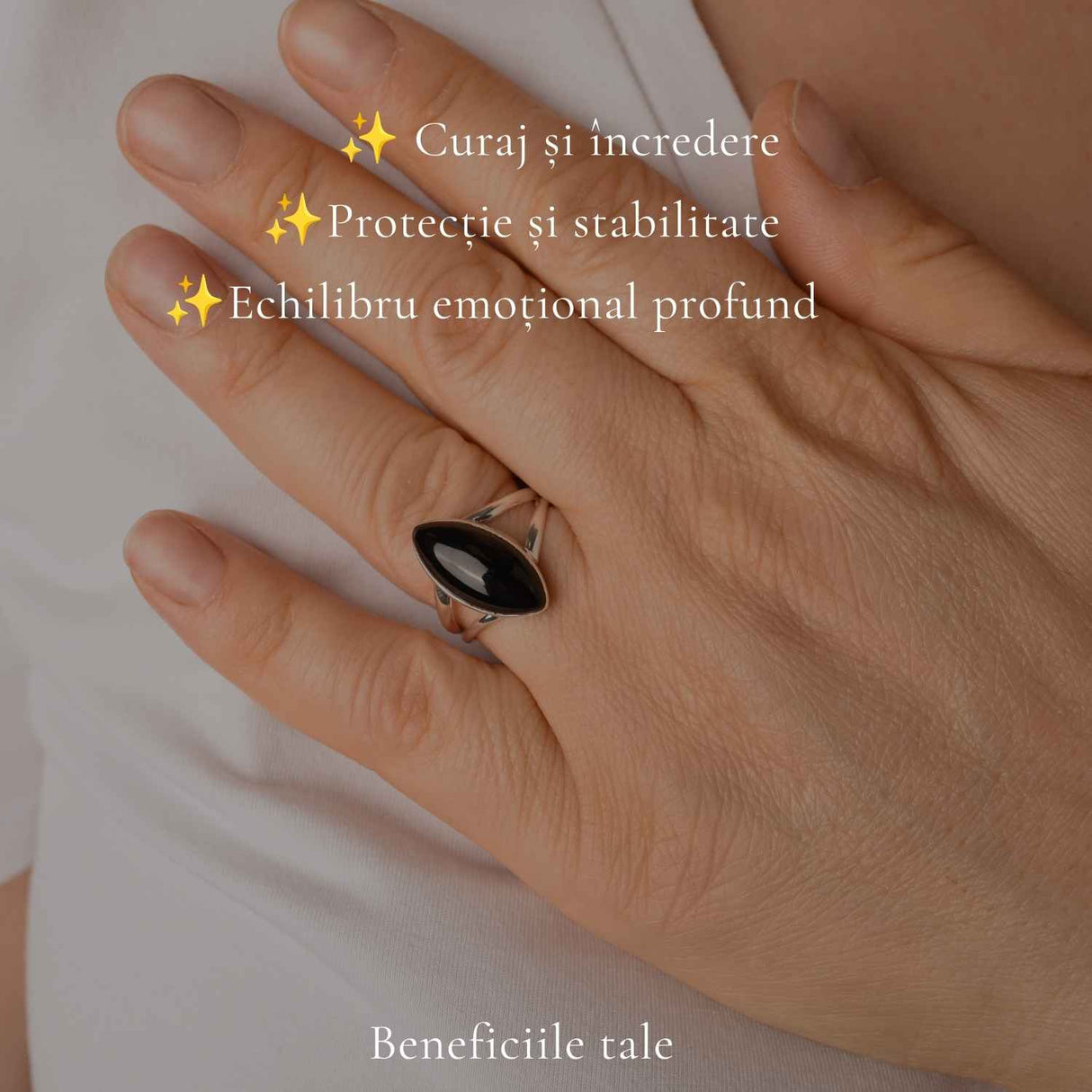 Men's 925 Sterling Silver Ring with Onyx – Protection and Masculine Elegance