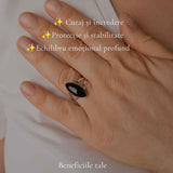 Men's 925 Sterling Silver Ring with Onyx – Protection and Masculine Elegance