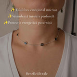 925 Sterling Silver Necklace with Sun and Moon Labradorite – Balance and Intuition