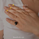 Men's 925 Sterling Silver Ring with Onyx – Protection and Masculine Elegance