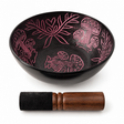 Bol cântător din aluminiu Magic Mushroom roz 20 cm