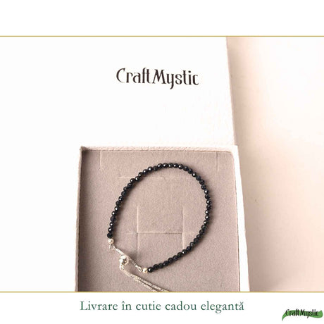 Bratara Argint 925 cu Safir Albastru Fatetat Natural 3 mm - Claritate si Intelepciune