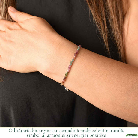 Brățară cu Turmalină Multicoloră, Argint 925 – CraftMystic