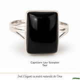 Men's 925 Sterling Silver Ring with Onyx – Protection and Masculine Elegance