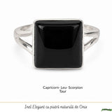 Men's 925 Sterling Silver Ring with Onyx – Protection and Masculine Elegance