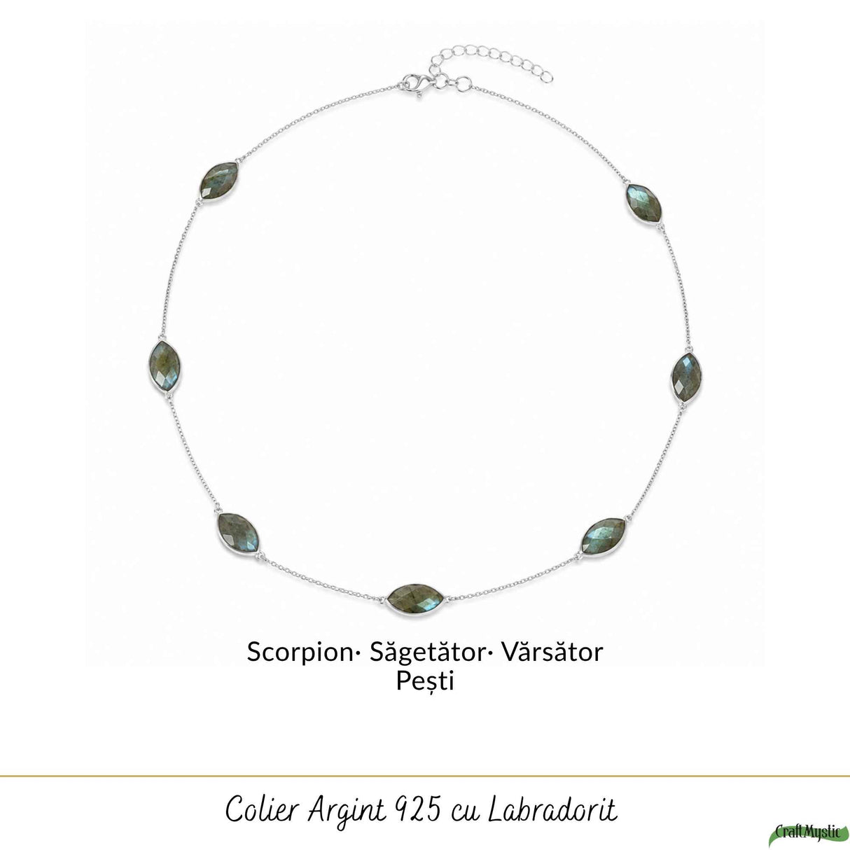 925 Sterling Silver Necklace with Sun and Moon Labradorite – Balance and Intuition