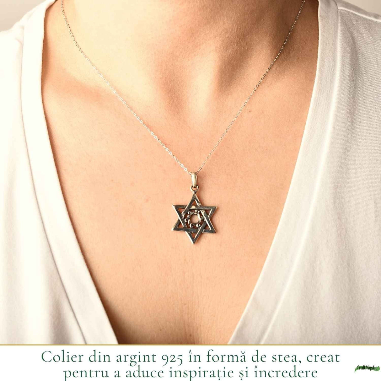 Colier Merkaba din Argint 925 – Protectie Spirituala si Echilibru Energetic