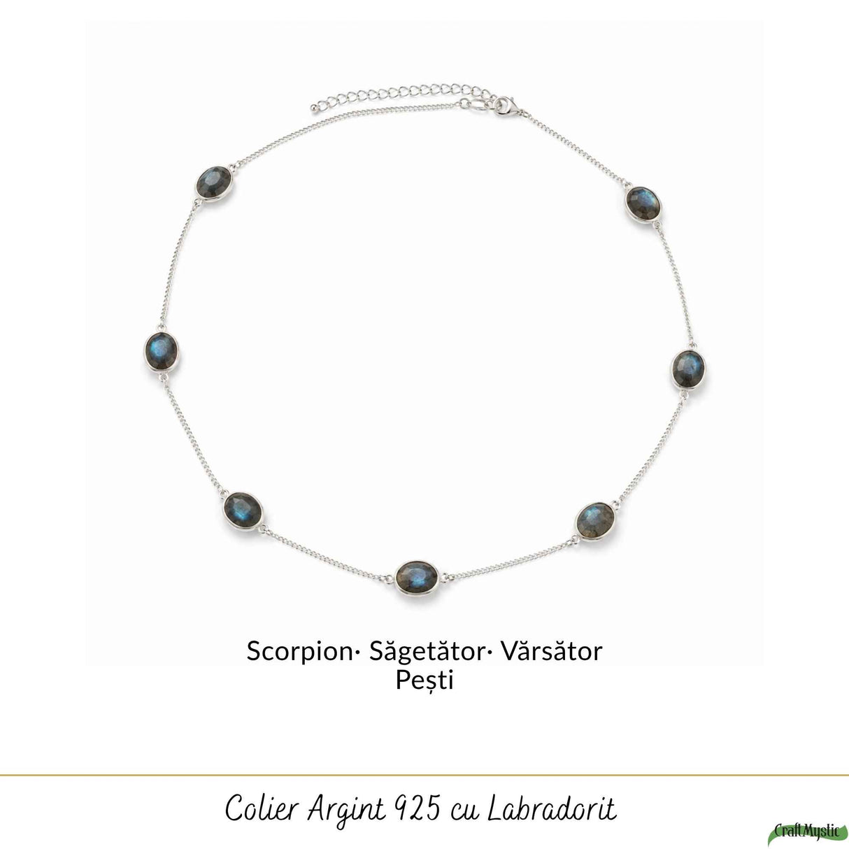 925 Sterling Silver Necklace with Sun and Moon Labradorite – Balance and Intuition