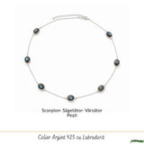 925 Sterling Silver Necklace with Sun and Moon Labradorite – Balance and Intuition