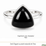 Men's 925 Sterling Silver Ring with Onyx – Protection and Masculine Elegance