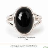 Men's 925 Sterling Silver Ring with Onyx – Protection and Masculine Elegance