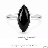 Men's 925 Sterling Silver Ring with Onyx – Protection and Masculine Elegance