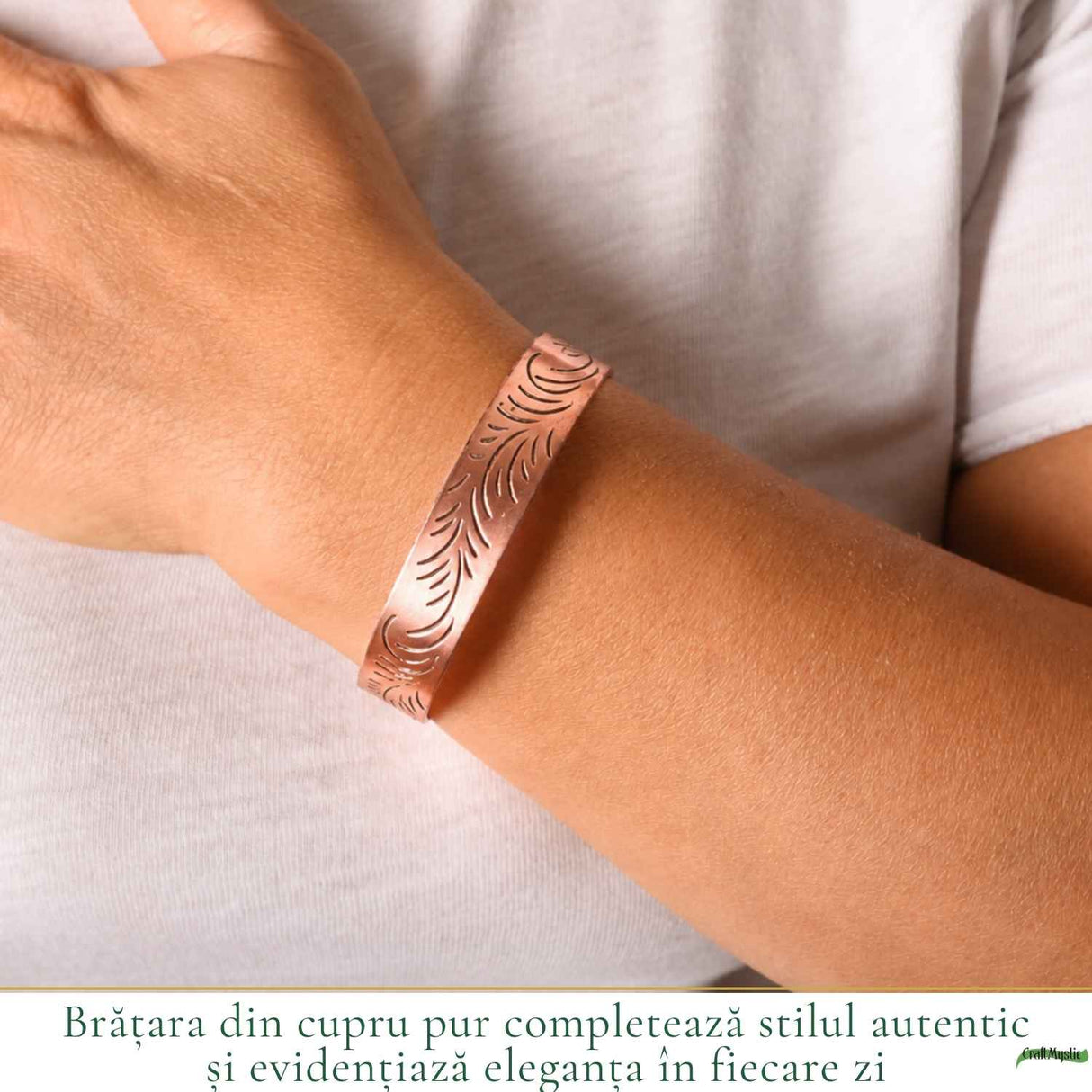 Adjustable Pure Copper Tibetan Bracelet – Balance, Protection, and Natural Energy
