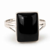 Men's 925 Sterling Silver Ring with Onyx – Protection and Masculine Elegance