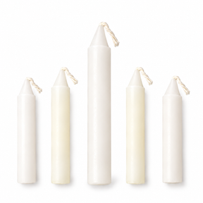 Lumânare Albă pentru Ritualuri și Intenții 10 cm - 1 Bucată