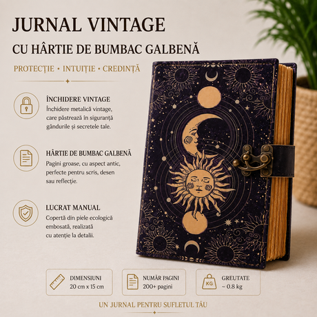 Jurnal Fazele Lunii, cadou pentru scris și reflecție