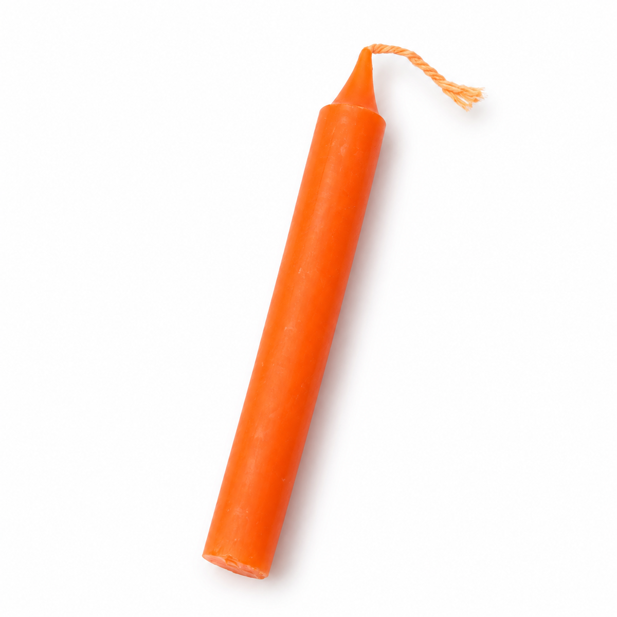 Lumânare Portocalie pentru Ritualuri și Intenții 10 cm - 1 Bucată