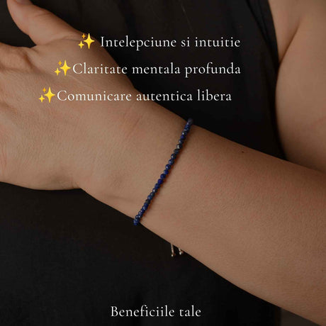 Brățară cu Lapis Lazuli, Argint 925 – CraftMystic