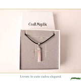 Colier cu Cuart Roz, Prisma Hexagonala – Iubire si Armonie
