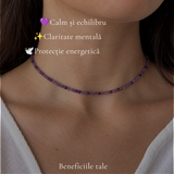 Choker cu Ametist natural 3 mm