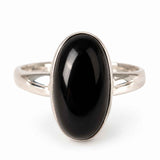 Men's 925 Sterling Silver Ring with Onyx – Protection and Masculine Elegance